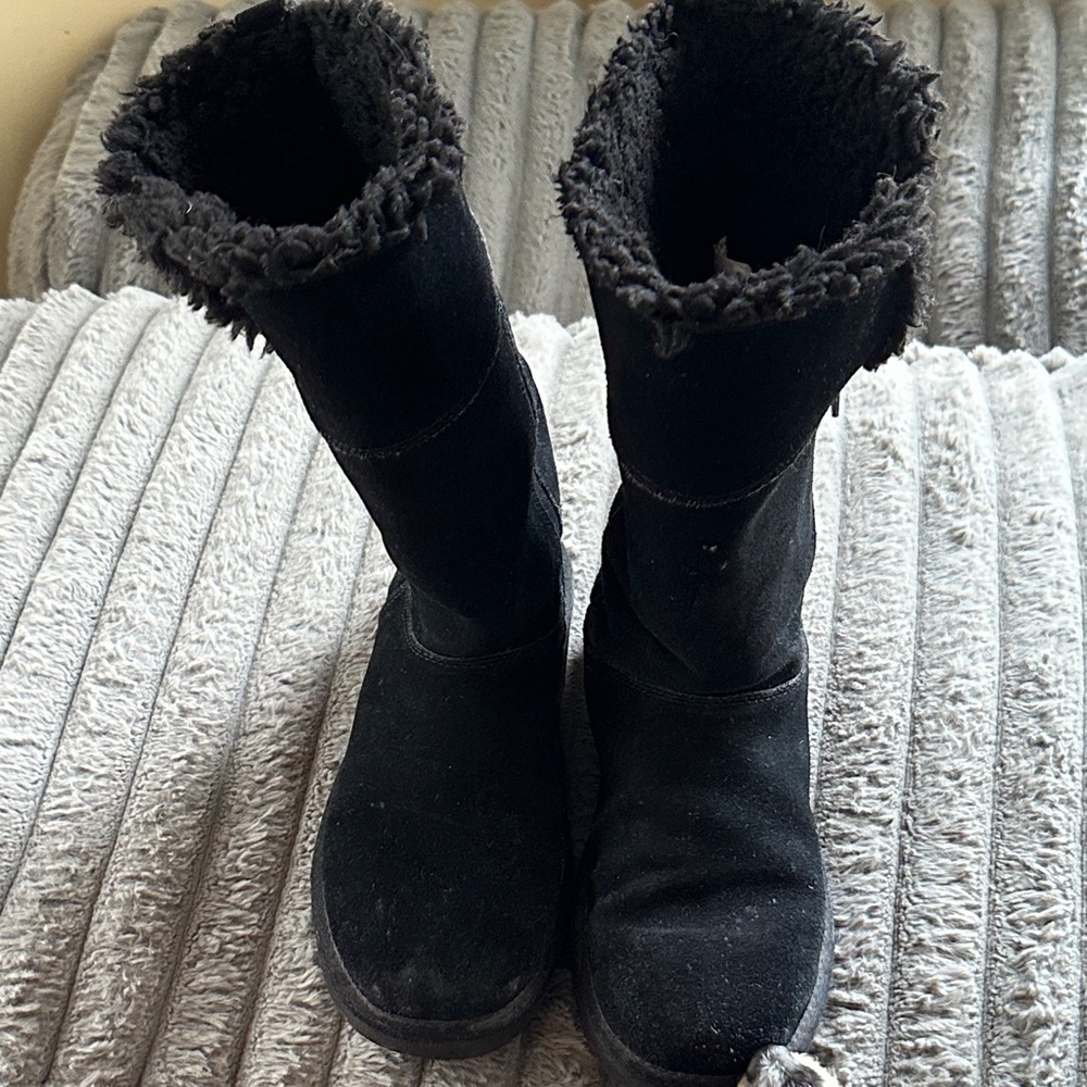 Koolaburra Black Tall Suede Boots